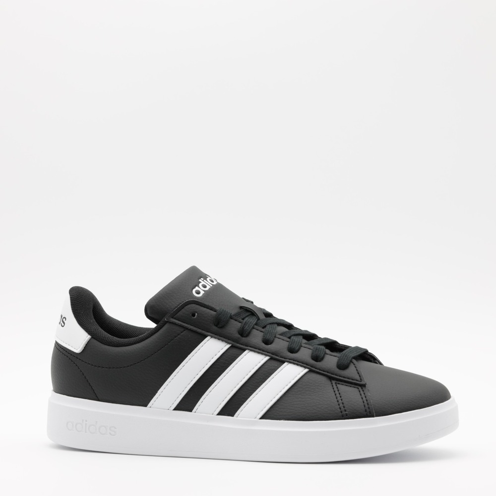 Adidas Men's Classic 3 Stripe Comfort Cushioned Grand Court 2.0 Shoes Black 10